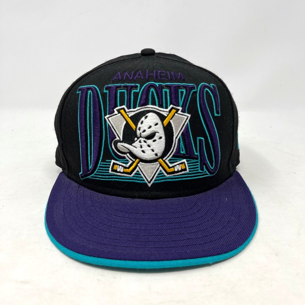 Mighty Ducks Anaheim New Era Snapback Blockhead Hat Retro Cap NHL Hockey
